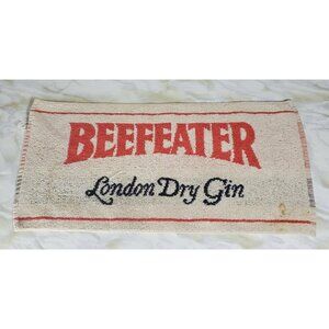 Vintage Beefeater London Dry Gin Woven Cotton British Bar Towel